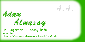 adam almassy business card